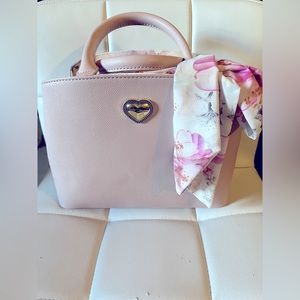 Betsey Johnson Gigi Triple Compartment Pink satchel bag